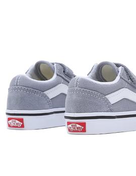 Zapatilla Baby Vans Old Skool V Gris