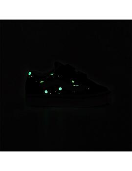 Zapatilla Baby Vans Glow Cosmic Zoo Old Skool negr