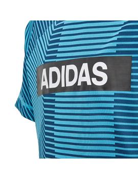 Camiseta adidas Tr Br Tee Niño Azul