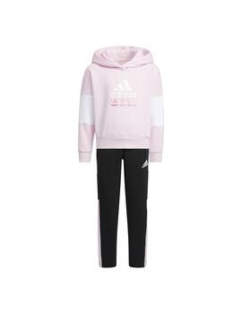 Chandal  Niña adidas Lg Bos Rosa/Negro