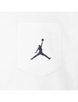 Camiseta Niño Jordan Jumpman Pocket Blanca