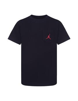 Camiseta Niño Jordan Jumpman Pocket Negra