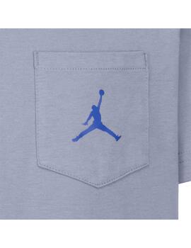 Camiseta Niño Jordan Jumpman Pocket Gris
