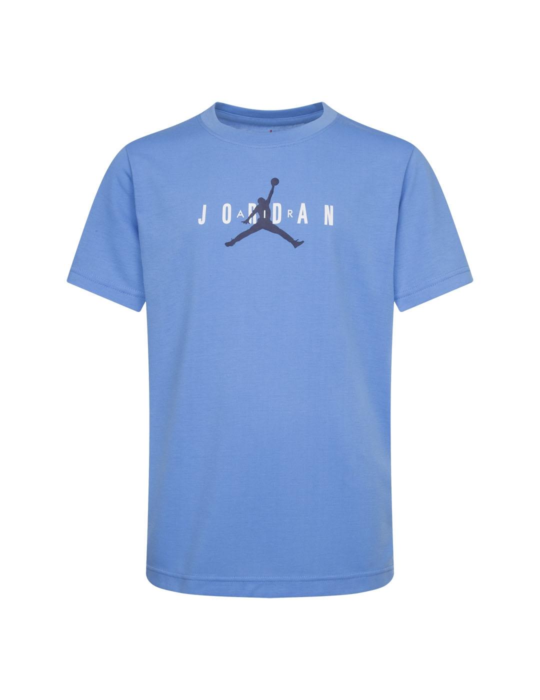 Camiseta Niño Jordan Jumpman Graph Celeste