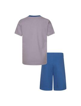 Conjunto Niño Jordan Jumbo Jumpman Gris Azul