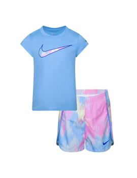 Conjunto Niña Nike Dry-fit Set Azul
