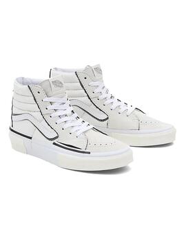 Zapatillas Mujer Vans Sk8-Hi Reconstruct Crema Bla