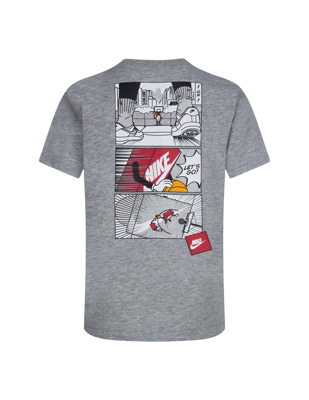 Camiseta Niño Nike Icons Gris