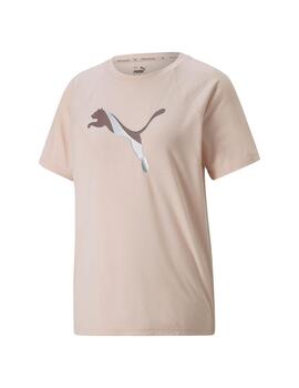 Camiseta Mujer Puma Evostripe Rosa
