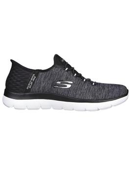 Zapatilla Mujer Skechers Summits Gris Oscuro