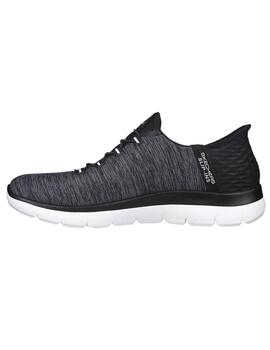 Zapatilla Mujer Skechers Summits Gris Oscuro