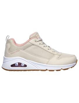 Zapatilla Mujer Skechers Uno-Inside Beige