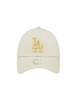 Gorra Mujer New Era 9Forty Los Angeles Beige Dorad