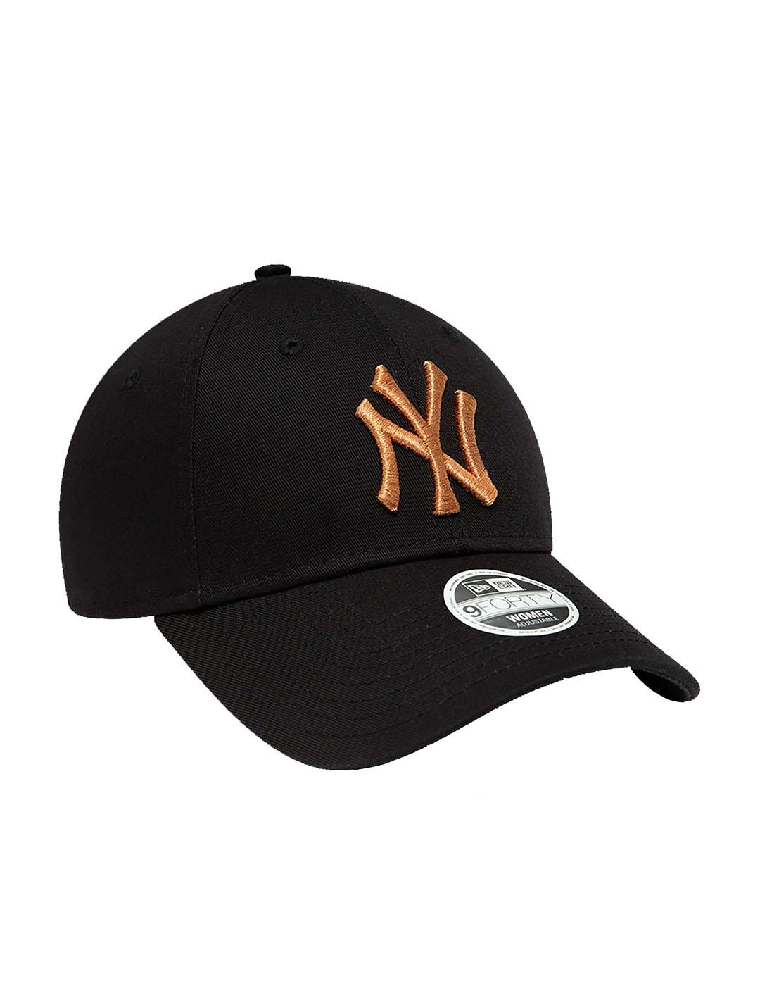 Gorra Mujer New Era 9Forty Los Angeles Negra Dorad