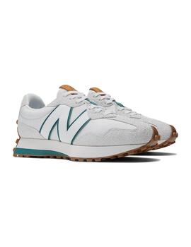 Zapatilla Mujer New Balance 327 Blanca Verde