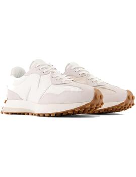 Zapatillas Mujer New Balance 327 Blanca Piedra