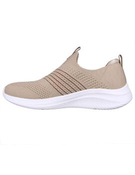 Zapatilla Mujer Skechers Ultra Flex 3.0 Beige