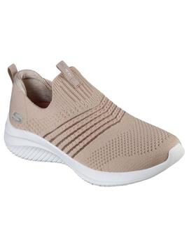 Zapatilla Mujer Skechers Ultra Flex 3.0 Beige