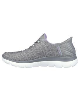 Zapatilla Mujer Skechers Summits Gris