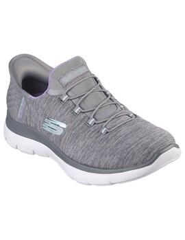 Zapatilla Mujer Skechers Summits Gris