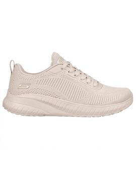 Zapatilla Mujer Skecher Squad Chaos Beige