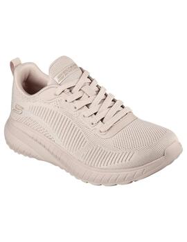 Zapatilla Mujer Skecher Squad Chaos Beige