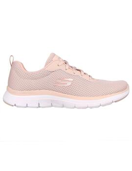 Zapatilla Mujer Skechers Flex Appeal 4.0 Beige