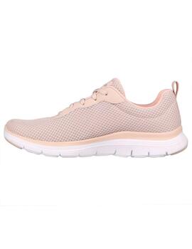 Zapatilla Mujer Skechers Flex Appeal 4.0 Beige