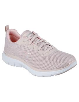 Zapatilla Mujer Skechers Flex Appeal 4.0 Beige