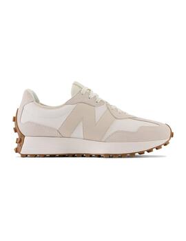 Zapatilla Mujer New Balance 327 Piel Blanca Beige