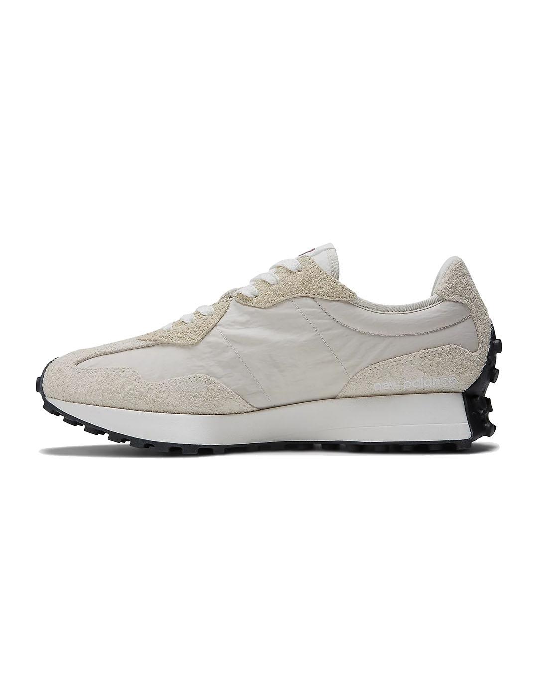 Zapatilla Unisex New Balance 327  Beige Blanca