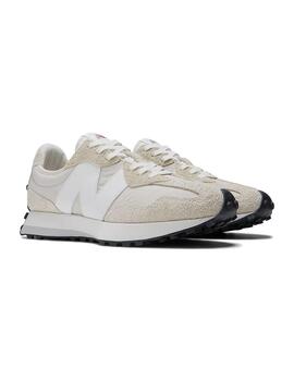 Zapatilla Unisex New Balance 327  Beige Blanca