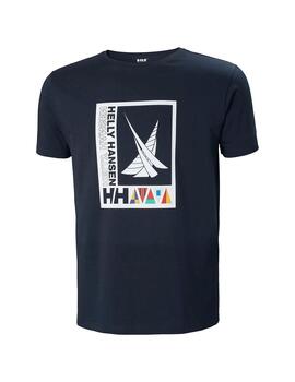 Camiseta Hombre HH Shoreline Marino