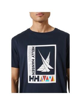 Camiseta Hombre HH Shoreline Marino