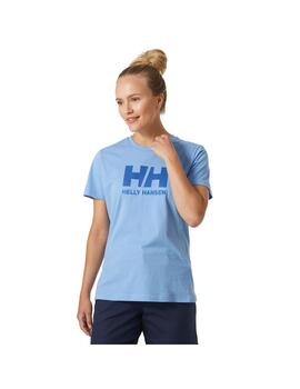 Camiseta Mujer HH Logo Celeste