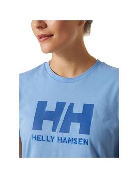 Camiseta Mujer HH Logo Celeste