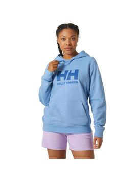 Sudadera Mujer HH Logo Hoddie Celeste