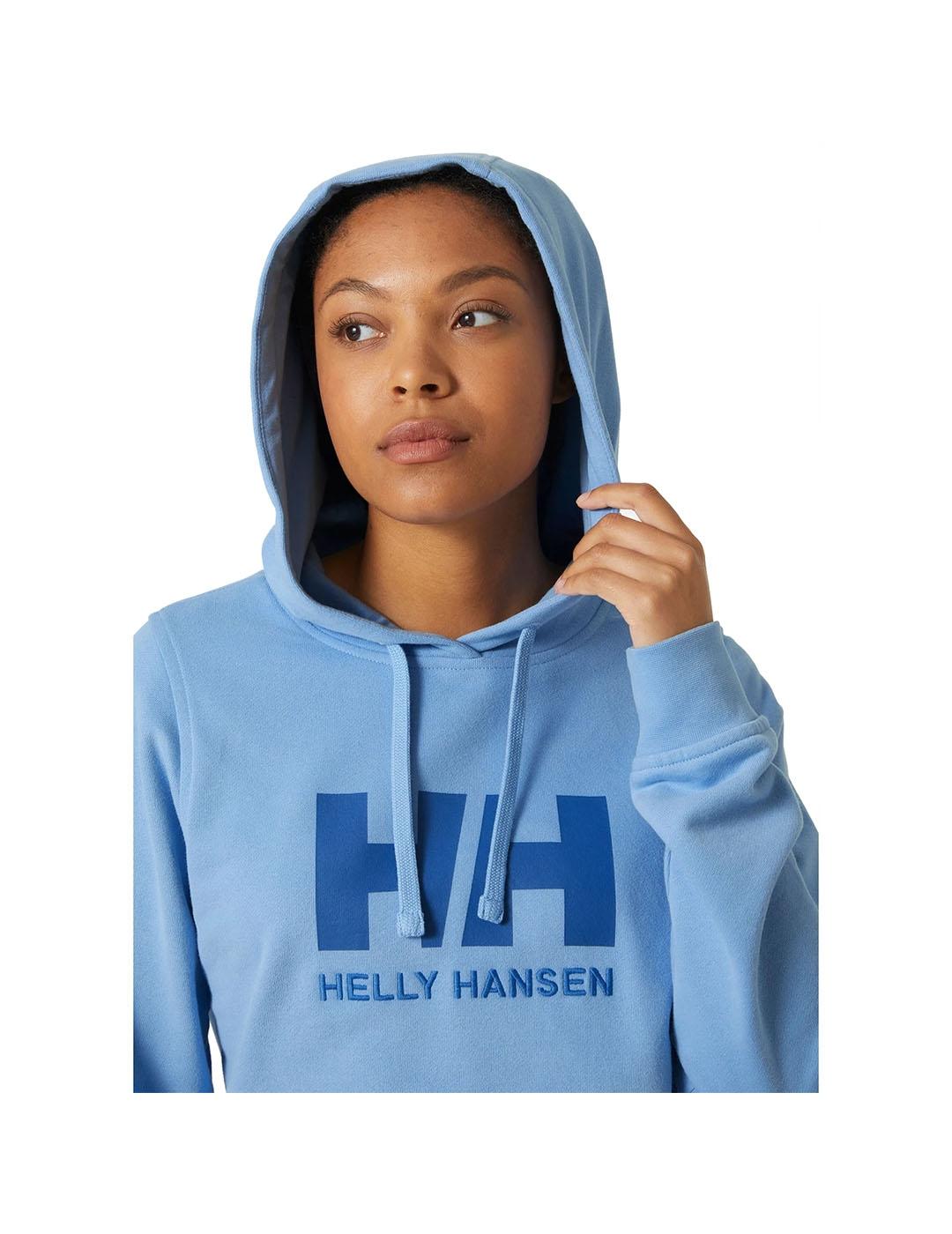 Sudadera Mujer HH Logo Hoddie Celeste