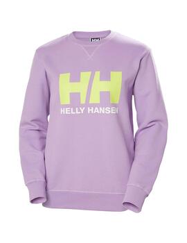 Sudadera Mujer HH Crew Logo Lila