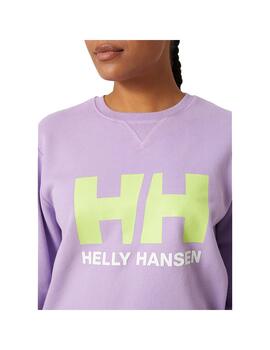 Sudadera Mujer HH Crew Logo Lila