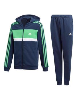 Chandal adidas Training Niño Azul y Verde