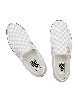 Zapatilla Unisex Vans Classic Slip-On  Cuadros Bei