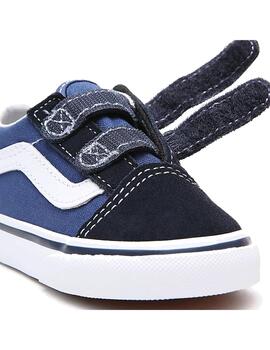 Zapatilla Baby Vans Old Skool V Azul