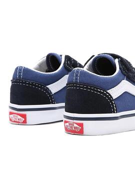 Zapatilla Baby Vans Old Skool V Azul