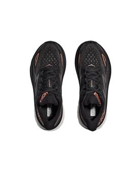 Zapatilla Mujer Hoka Clifton 9 Negro