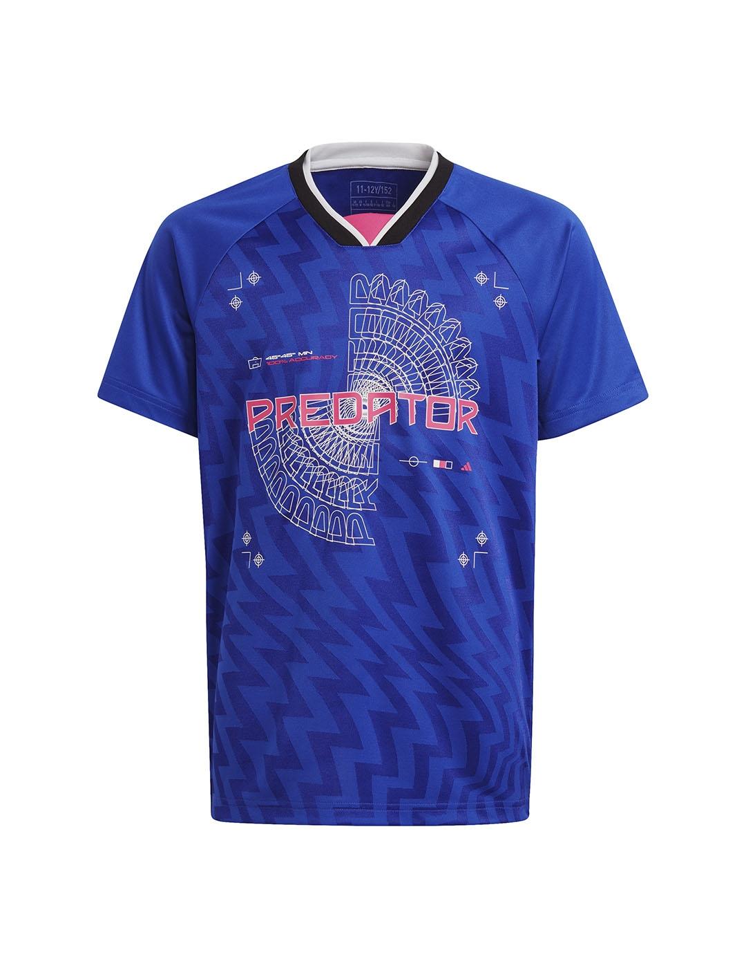 Camiseta Niño adidas Predator Azul Rosa