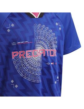 Camiseta Niño adidas Predator Azul Rosa