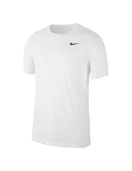 lucha compacto Ceniza Camiseta Hombre Nike Dri-FIT Blanca