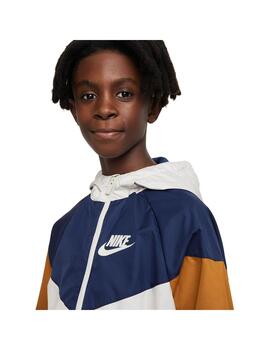 Sudadera Niñ@ Nike Nsw Wr Azul Beige