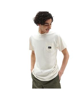 Camiseta Hombre Vans Woven Patch Pocke Blanc Crudo